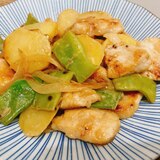 ♢鶏肉とじゃがいもの醤油マヨ炒め♢